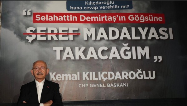 Devlet Bahçeli'den Kılıçdaroğlu'na afiş pozu tepkisi: Vatan haini Demirtaş'a seninleyim mesajıdır